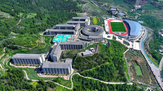四川省古蔺县职业高级中学校全景。学校供图