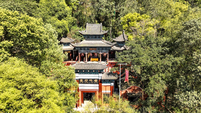 翠屏山景區內的哪吒行宮。翠屏區融媒體中心供圖