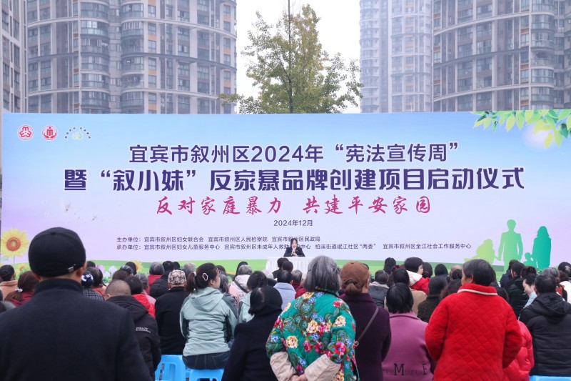 ”叙小妹“反家暴品牌创建项目启动仪式现场。张丽君供图