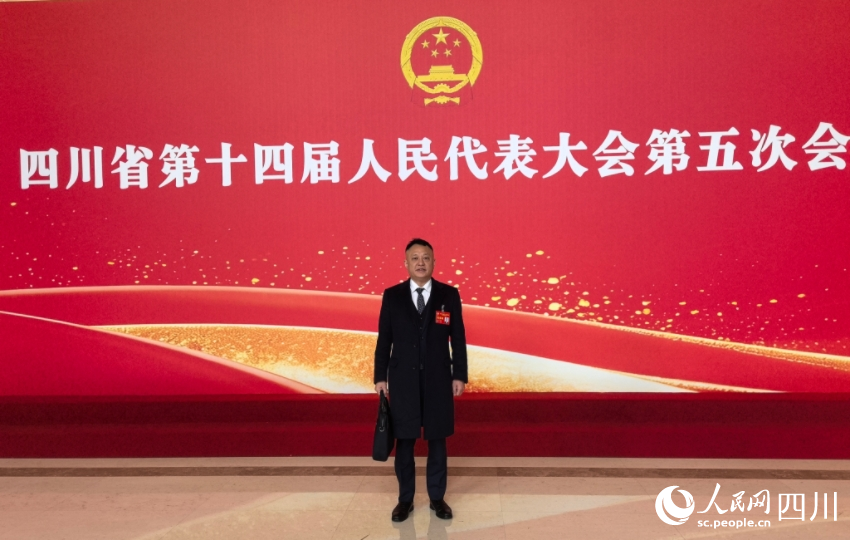 四川省政協委員呂狀文。人民網記者 郭瑩攝