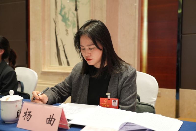 四川省人大代表，達州市高級中學校一級教師楊曲。受訪者供圖