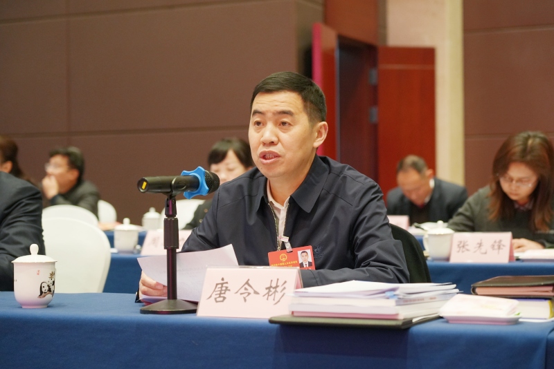 四川省人大代表、达州市达川区区长唐令彬。受访者供图