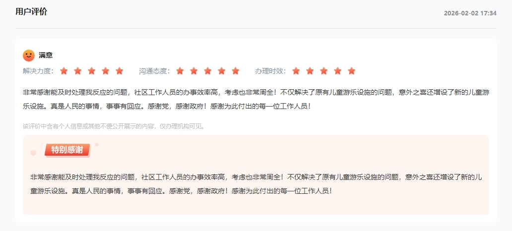人民网“领导留言板”网友反馈截图