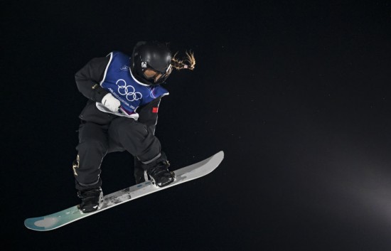   2月8日，張小楠在比賽中。新華社記者 夏一方 攝