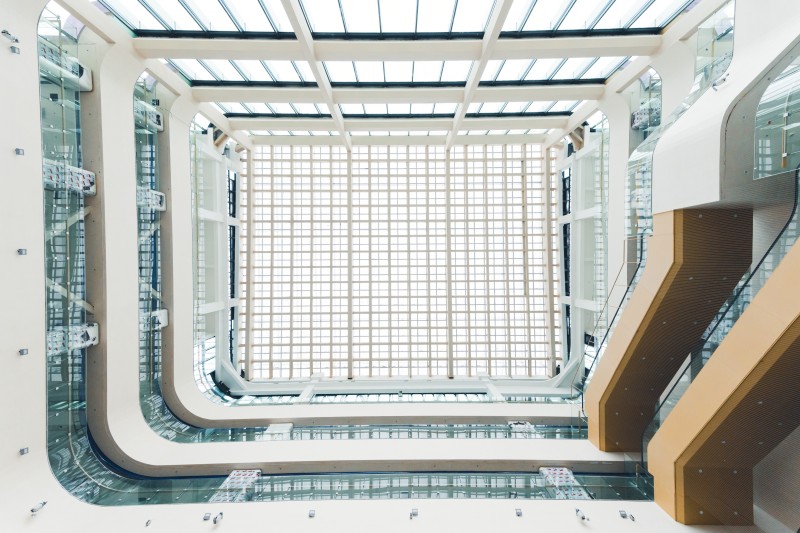 成都市腦科學醫院內景。中建深裝西南公司供圖