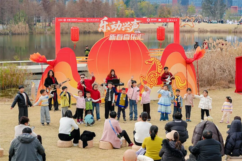 樂隊為大家現場表演。四川天府新區融媒體中心供圖
