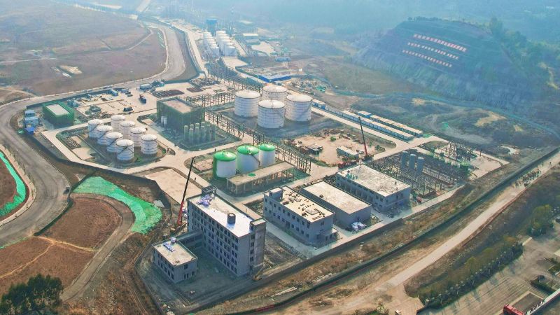 天舟项目建设现场。威远经开区供图