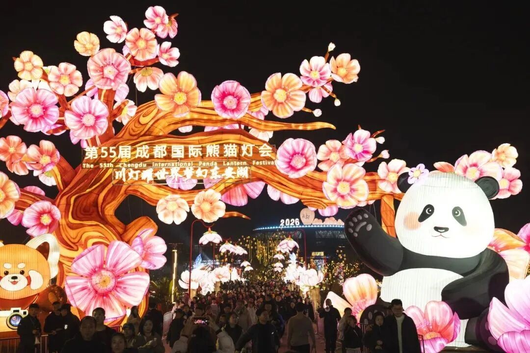 第55届成都国际熊猫灯会。成都市文广旅局供图