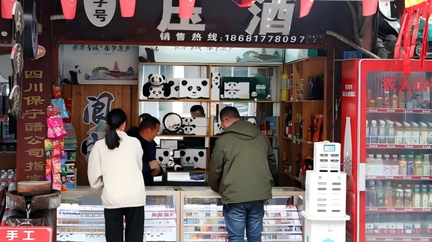 阆苑烟语文化驿站丝绸店。南充市烟草专卖局供图