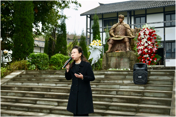 邓萍烈士事迹宣讲。自贡市退役军人事务局供图