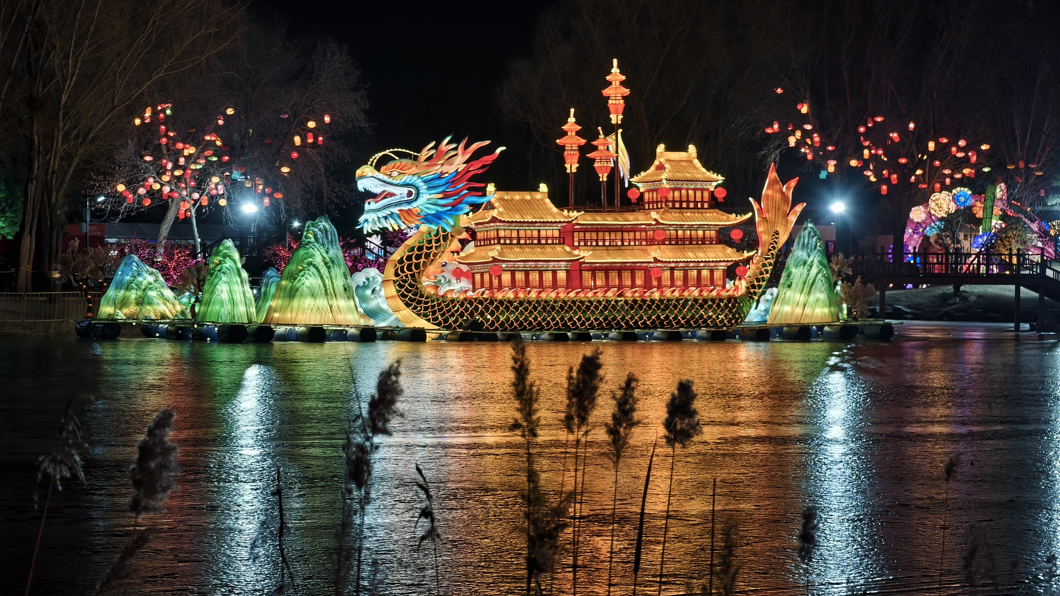 2026“盛世圓明·萬園迎春”新春燈會現場。人民網記者 李楠樺攝