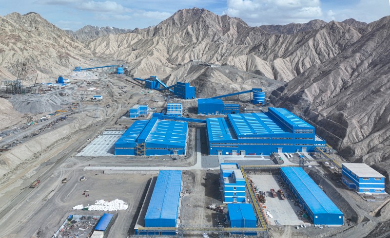 中國五冶集團承建的亞洲最大單體螢石礦——新疆若羌卡爾恰爾螢石礦選礦廠項目