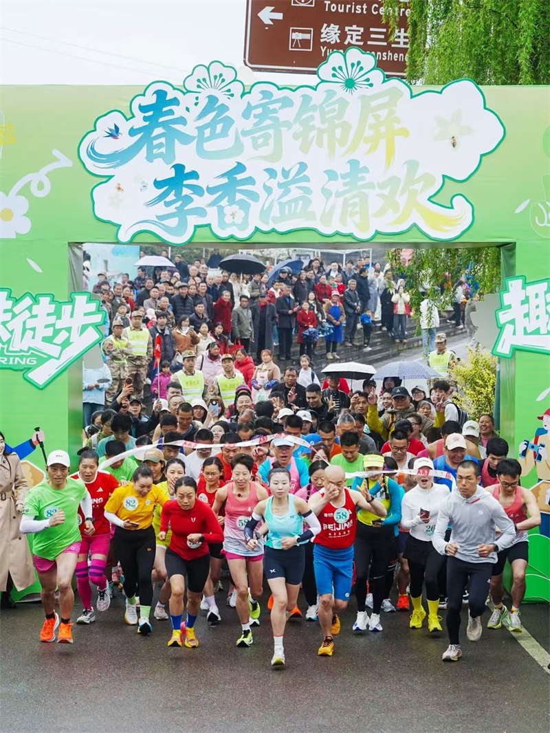 锦屏春日趣徒步活动。林海燕供图