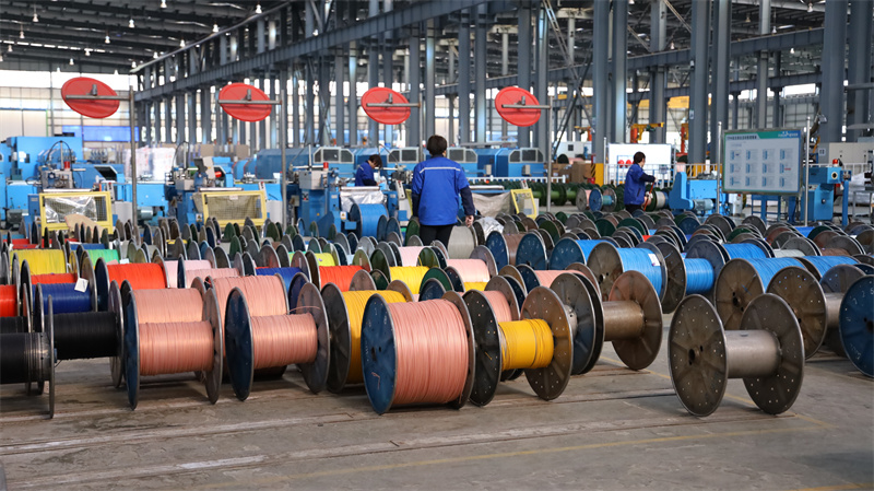 尚緯股份生產車間。楊心梅攝