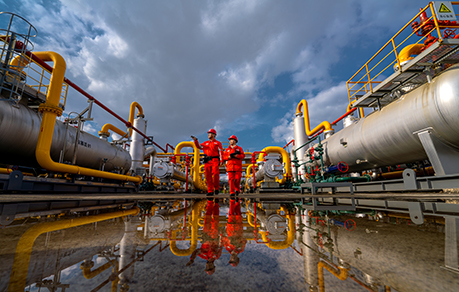 生产一线。黄文俊摄