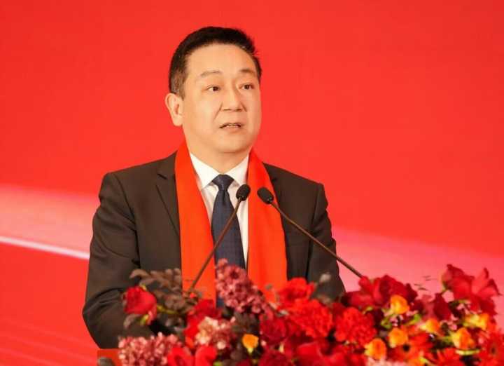 广元市人民政府副市长吴勇致辞。主办方供图