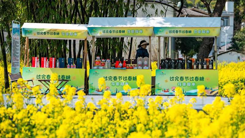 “村糖会”的商品展示。崇州市融媒体中心供图