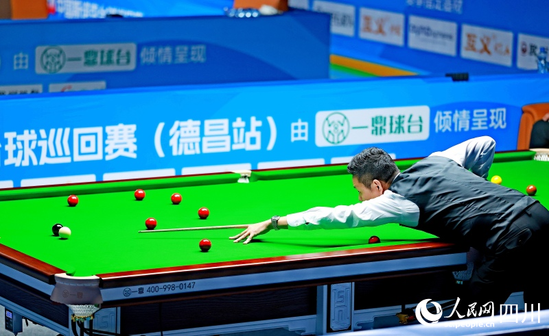 2026CBSA中国斯诺克台球巡回赛（德昌站）比赛现场。人民网记者 朱虹摄