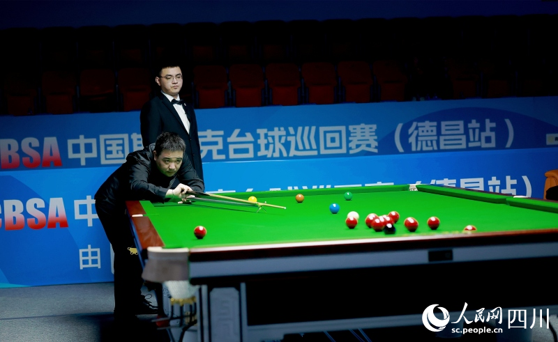 2026CBSA中国斯诺克台球巡回赛（德昌站）比赛现场。人民网记者 朱虹摄