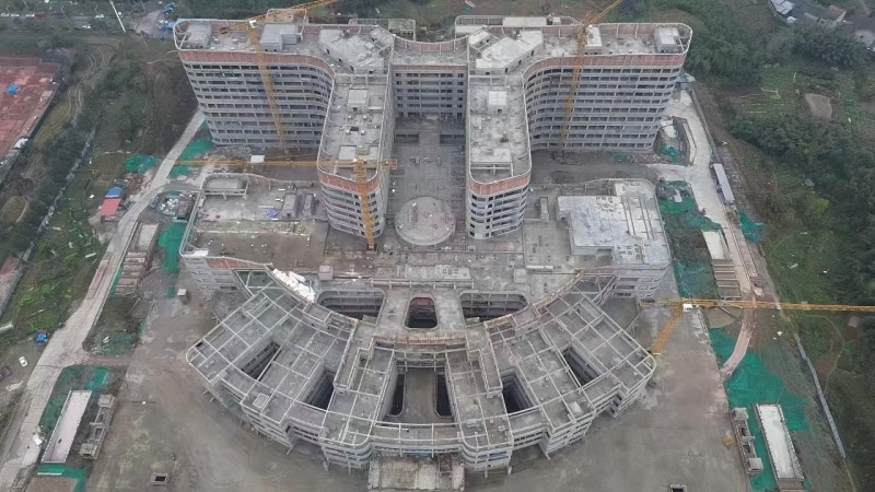 大竹县北城医养基地建设项目。大竹县委宣传部供图