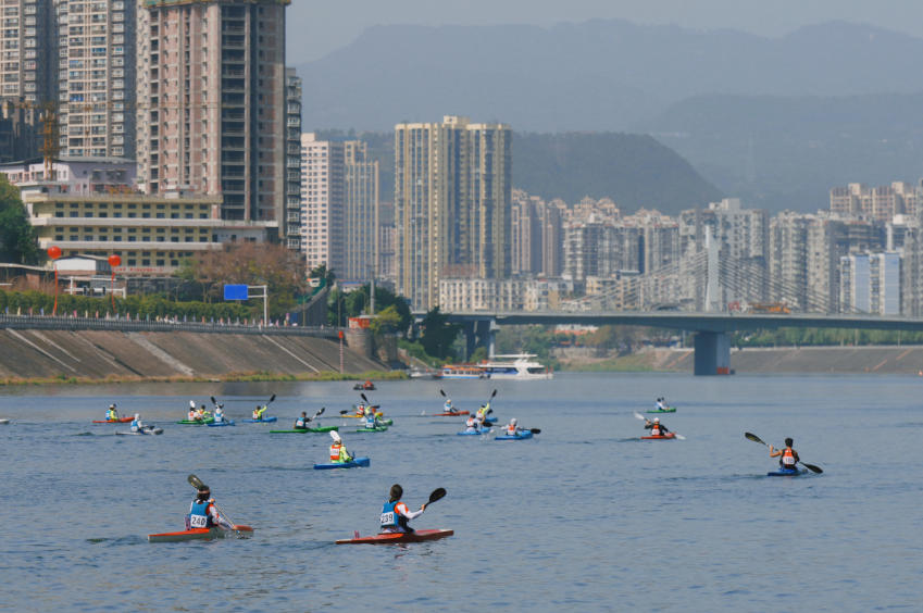 巴中曾多次舉辦國家級水上賽事。巴中市巴州區委宣傳部供圖