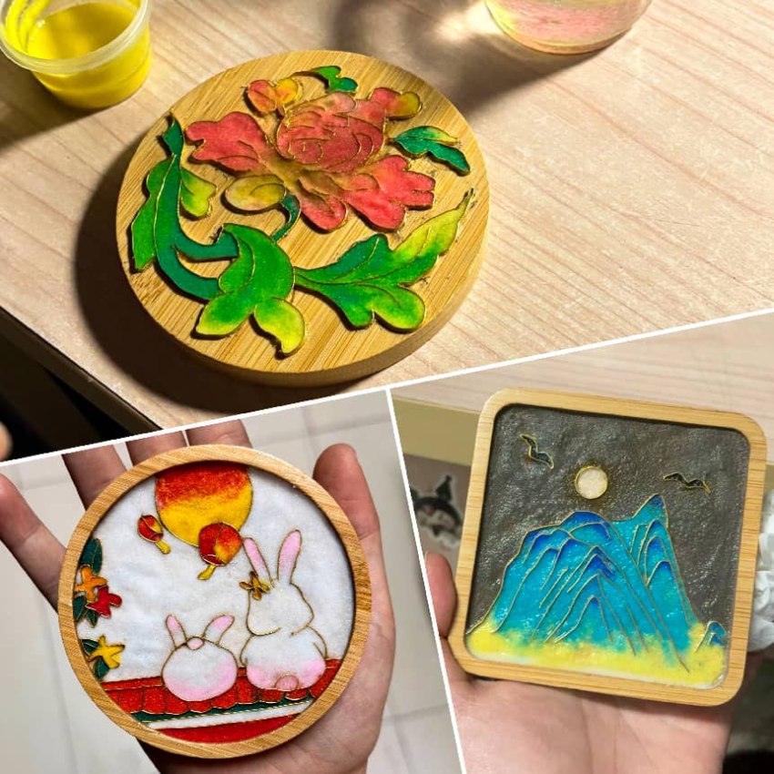 非遗掐丝珐琅成品展示。陈婉儿摄