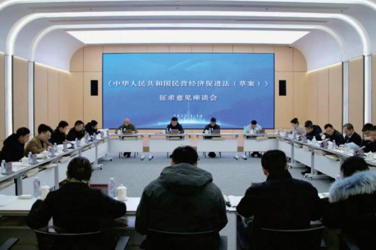 《民營經濟促進法（草案）》征求意見現場。雙流區人大常委會供圖
