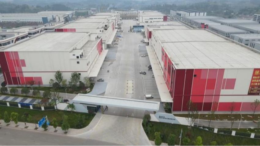 资阳市农发成渝生鲜供应链保障基地。何莉摄