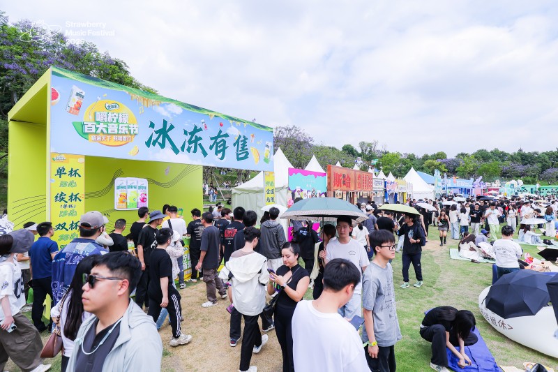 喜力星银·2026成都草莓音乐节在成都露天音乐公园火热开唱。主办方供图