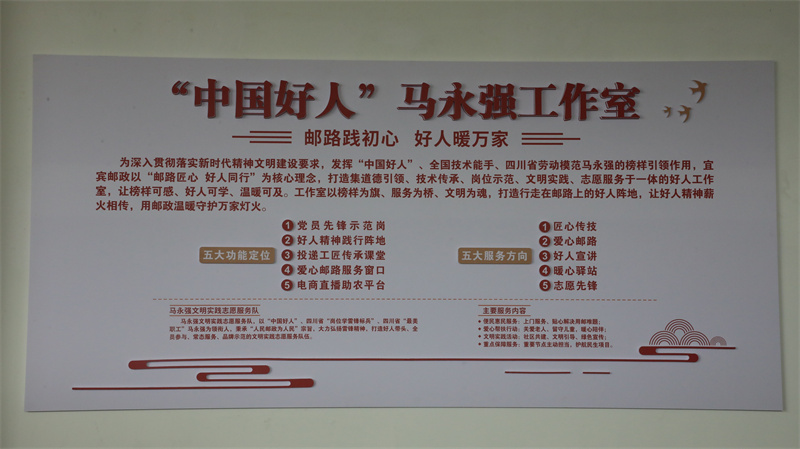 “中國好人”馬永強工作室。翠屏區融媒體中心供圖