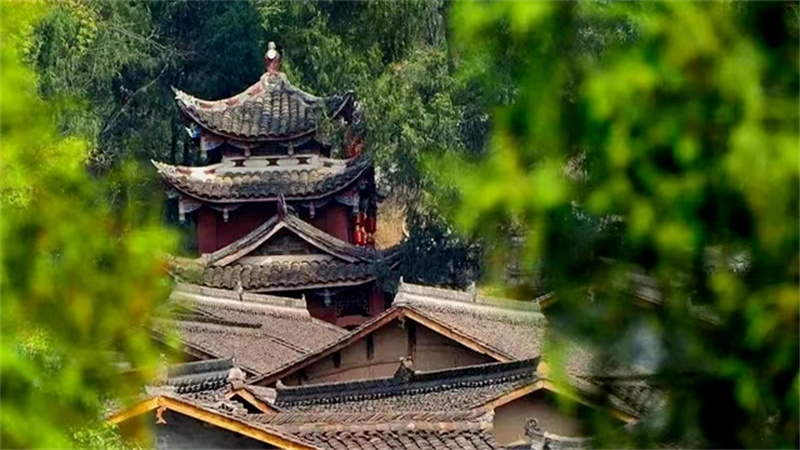 柏林古镇的建筑。广元文旅供图