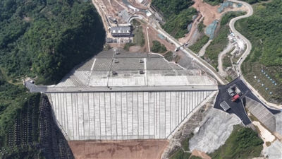 李家岩水库建设现场