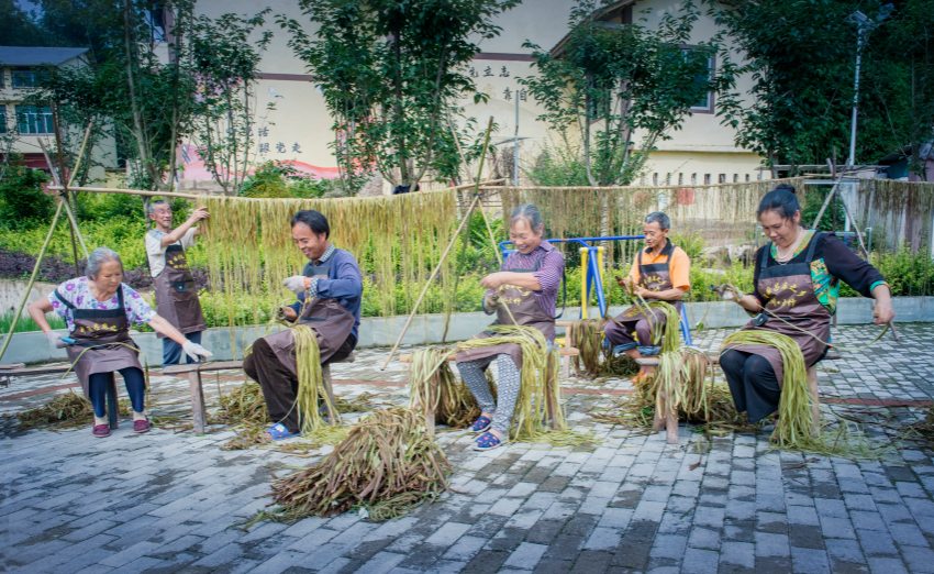 传统手工打麻场景。林仁荣摄