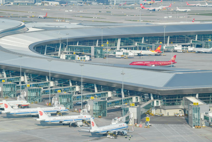 客运航线数量中西部第一。成都天府国际机场供图