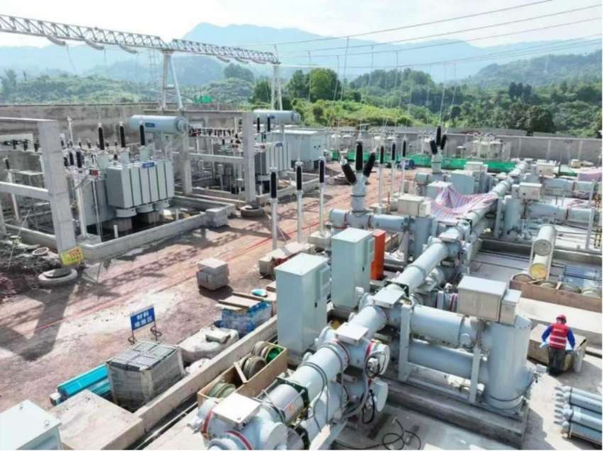 项目建设过程。四川省水电集团供图