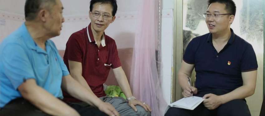 找党员行动。大竹县驻广东流动党员党委供图