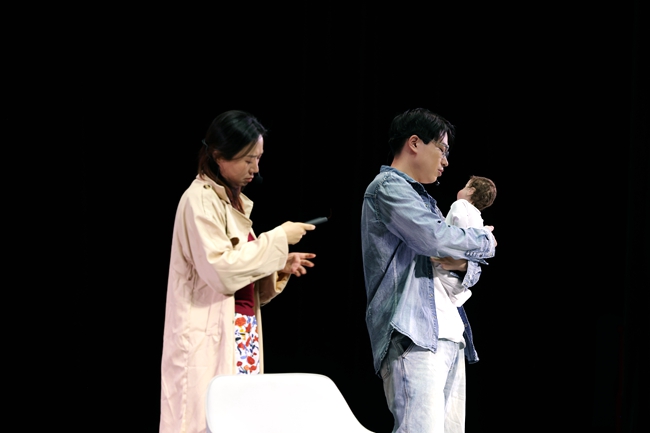 互动话剧《小船在海上》。省妇幼供图