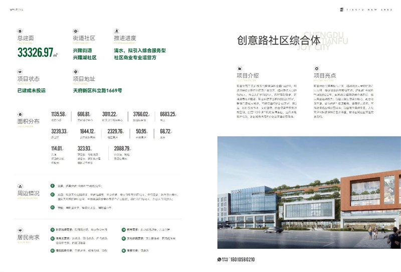 创意路社区综合体。四川天府新区融媒体中心供图