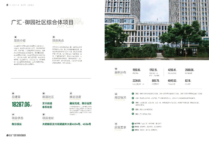广汇.御园社区综合体项目。四川天府新区融媒体中心供图