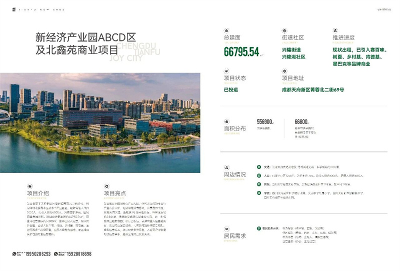 新经济产业园ABCD 区及北鑫苑商业项目。四川天府新区融媒体中心供图