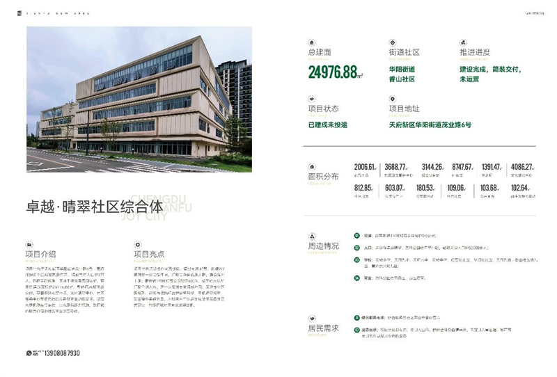 卓越 晴翠社区综合体。四川天府新区融媒体中心供图