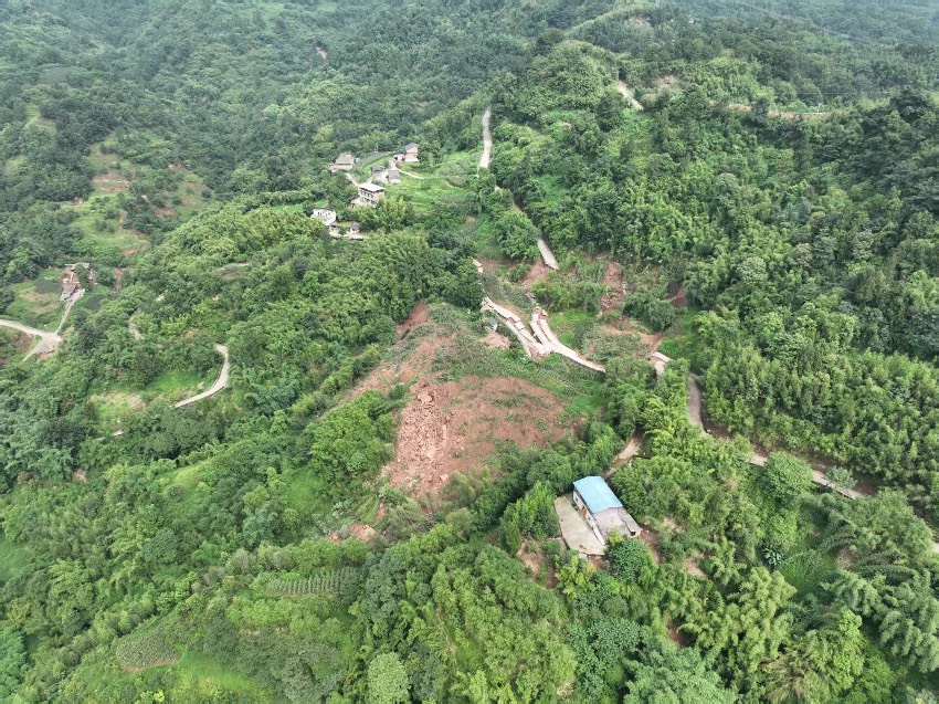 合江县滑坡全貌。四川省自然资源厅供图