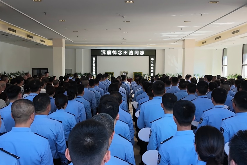 遺體告別儀式現場。宜賓公安供圖
