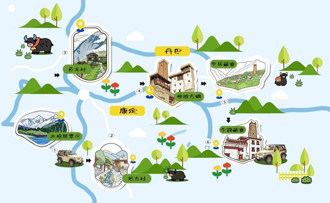 甘孜藏族自治州文化廣播電視和旅游局推出“姑丹路”鄉村精品自駕慢游線路。甘孜藏族自治州文化廣播電視和旅游局供圖