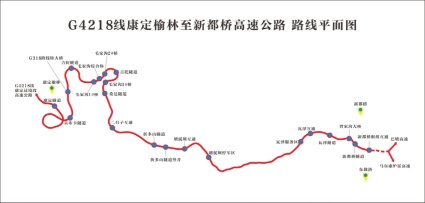康新高速线路图。蜀道集团供图