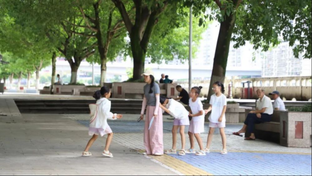 社区居民在此处娱乐休息。通川区委宣传部供图