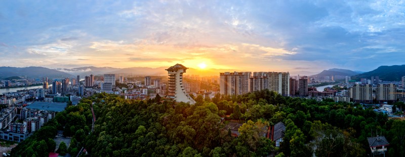 利州城区一角。利州区委宣传部供图