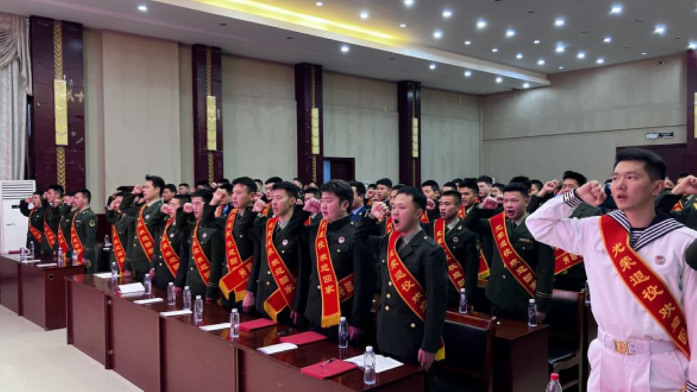 退役士兵适应性培训。 陈以波摄