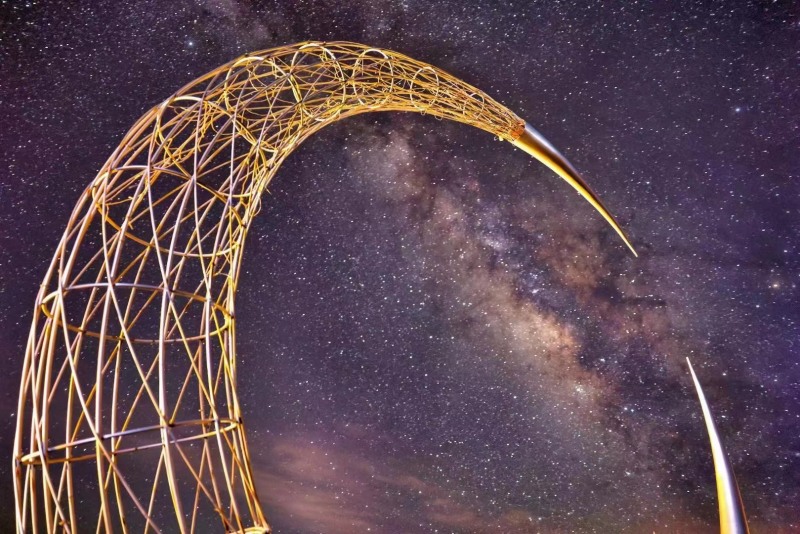 星空夜景。牛背山景区供图