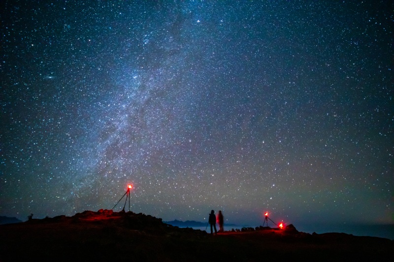 星空夜景。牛背山景区供图